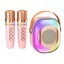 Mini Karaoke Machine with 2 Microphones Karaoke Gifts for Boys Girls Pink Carousel 2