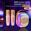 Mini Karaoke Machine with 2 Microphones Karaoke Gifts for Boys Girls Pink Carousel 7