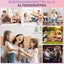 Mini Karaoke Machine with 2 Microphones Karaoke Gifts for Boys Girls Black Carousel 1