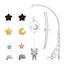 Musical Mobile - Bear, Moon, Star and Cloud Carousel 2