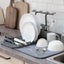 Umbra UDry Dish Rack with Dry Mat Charcoal Carousel 4