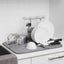 Umbra UDry Dish Rack with Dry Mat Charcoal Carousel 5