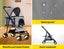 Large Pet Stroller Dog Cat Travel Carrier Pram Foldable Pushchair Outdoor Carousel 8