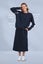 Elm Sloane Fleece Crew with Grey Marle Trim Navy Carousel 2