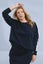 Elm Sloane Fleece Crew with Grey Marle Trim Navy Carousel 6