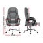 Executive Office Chair Fabric Recliner Grey Office Chairs Artiss Carousel 2