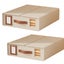 Elosung 2 Pcs Beige Non Woven Fabric Storage Box With Lid Transparent Moisture P Carousel 1