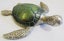Turtle, jade and silver coloured finish, can be wall hung or free standing. Carousel 1