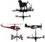 House Decor weathervane Roof Weather Vane Garden Mount Yard Decoration Stainle Carousel 7