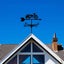 Durable Metal wind vane Motorcycle Silhouette weathervane Black Spray Paint Wi Carousel 3