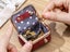 Mini Leather Jewelry Box Coin Purse Jewelry Case With Kiss Lock Wine Red Carousel 3