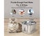 Stainless Steel Cat Water Fountain, Cat Drinking Fountain Water Dispen Carousel 4