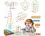 450Pcs Creative Straw Toys STEM Building Toys Aged for 3 4 5 6 7+ Pre Carousel 3