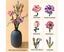 Mini Bricks Flower Bouquet Building Sets, Artificial Flowers, DIY Uniq Carousel 3
