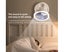 Portable Electric Desktop Fan Multi-Function Folding Fan Hanging Fan W Carousel 6