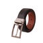 !!! Genuine Leather Belt - Cow Print - Black / Tan Reversible - 1707BLTN Carousel 3