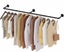 Industrial Pipe Wall Mounted Garment Rack Carousel 1