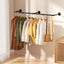 Industrial Pipe Wall Mounted Garment Rack Carousel 7