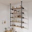 5 Tiers Industrial Pipe Wall Shelf Carousel 8