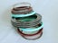 Vintage lot Lucite Stacker Bracelets Bangles set with Diamantes, plastic, mix Carousel 4