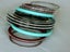 Vintage lot Lucite Stacker Bracelets Bangles set with Diamantes, plastic, mix Carousel 6