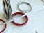 Vintage lot Lucite Stacker Bracelets Bangles set with Diamantes, plastic, mix Carousel 12