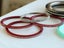 Vintage lot Lucite Stacker Bracelets Bangles set with Diamantes, plastic, mix Carousel 14