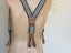 Vintage Police and Fireman Suspenders Braces Chrome fasteners leather tabs Carousel 3