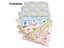 Teramila Blue Flower Cotton Fabrics Quilting Per Meter Patchwork Algodon Home Carousel 2