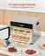 6 Trays Food Dehydrator Machine Stainless Steel 400W Jerky Fruit Drying Carousel 13