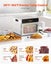6 Trays Food Dehydrator Machine Stainless Steel 400W Jerky Fruit Drying Carousel 14