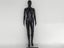 Female Full Mannequin with Head 180cm GLOSSY BLACK Carousel 1