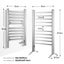 Heated Towel Rail 10 Bars Carousel 7