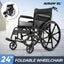 24 Inch Foldable Wheelchair Elderly Wheel Chair Carousel 2