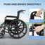 24 Inch Foldable Wheelchair Elderly Wheel Chair Carousel 5