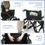 24 Inch Foldable Wheelchair Elderly Wheel Chair Carousel 6