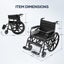 24 Inch Foldable Wheelchair Elderly Wheel Chair Carousel 11