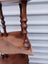 Nice Solid Mahogany Mid Century 5 Shelf Turned Spindle Corner Whatnot StandD Carousel 5
