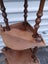 Nice Solid Mahogany Mid Century 5 Shelf Turned Spindle Corner Whatnot StandD Carousel 6