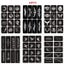 62pcs/set Henna Stencils Reusable Glitter Tattoo Sjablonen Butterfly Tiger Rose Carousel 2