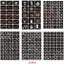 62pcs/set Henna Stencils Reusable Glitter Tattoo Sjablonen Butterfly Tiger Rose Carousel 1