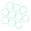 agility rings sports speed rings jumping hoops 10 Pcs Agility Speed Rings Carousel 3