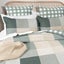300 TC Cotton Reversible Quilt / Duvet Cover Set Queen Cooper Checks Carousel 3