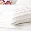 Classic Cotton Vintage washed Tufted Quilt / Duvet Cover set Double White Carousel 3