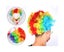 Halloween Clown Masks With Colorful Hair Horror Adult Clown Masks Cost Carousel 5