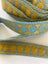 Vintage European Trim - Gold Polka Dots/Blue - 2M Carousel 2