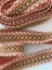 Vintage European Trim - Pink/Ecru/ Light Brown, Geometric - 2M Carousel 5