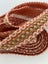 Vintage European Trim - Pink/Ecru/ Light Brown, Geometric - 2M Carousel 6