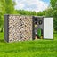 Garden Storage Shed Sheds Outdoor Workshop Garage Tool House Cabin Firewood Rack Carousel 3