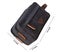 Mens Travel Toiletry Bag with Double Compartments Canvas Leather-Black Carousel 2
